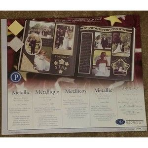 Creative Memories Metallic Printed Photo Mounting Paper NEW